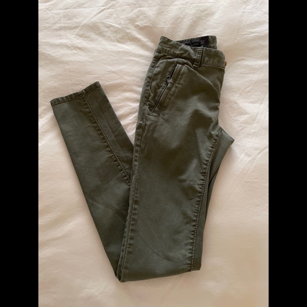 Armani Exchange Green skinny pants